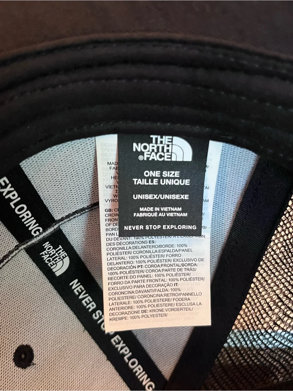 The North Face Black Logo Mesh Cap